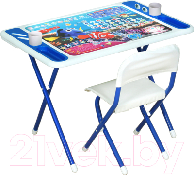Комплект мебели с детским столом Дэми №к3-05 Damibaby evro. В поисках Немо (белый/синий)