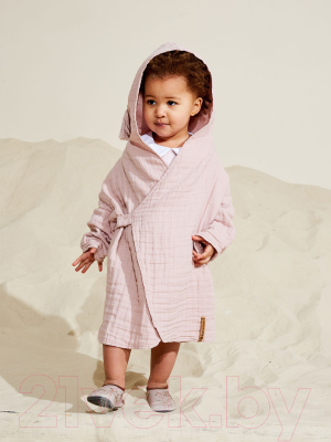 Халат пляжный детский Happy Baby 50620 (розовый, р.80-92)