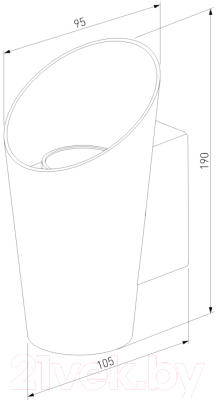 Бра уличное Elektrostandard Techno LED Tronc 1539 (белый)