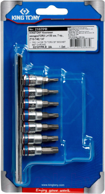 Изображение товара Набор бит King TONY 2107PR