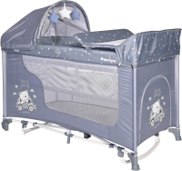 

Кровать-манеж Lorelli, Moonlight Rocker 2 Layers Silver Blue Car / 10080422154