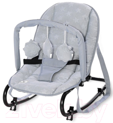

Детский шезлонг Lorelli, Rock Star Luxe Silver Blue Stars / 10110152149