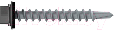 Саморез Starfix Кровельный по металлу 5.5х25 шайба с прокл. PT3 / SM-32502-4500 (4500шт, оцинкованный, RAL 7024 графитово-серый)