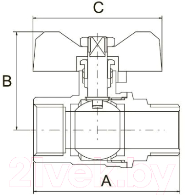 Шаровой кран Tim DE1215