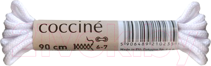 Шнурки для обуви Coccine Band / SZNN/90/BIA/2B (90см, белый 2B хлопок)