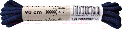 Изображение товара Шнурки для обуви Coccine Band / SZNN/90/GRA/2B (90см, темно-синий 2B хлопок)
