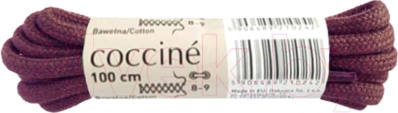 Шнурки для обуви Coccine Band / SZNN/100/BRA/5B (100см, коричневый 5B хлопок) — фото 1