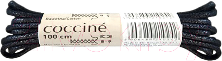 Шнурки для обуви Coccine Band / SZNN/100/CZA/3W (100см, черный 3W хлопок) — фото 1