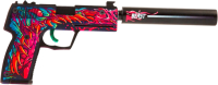 Пистолет игрушечный VozWooden Active USP-S Скоростной зверь / 2002-0403 - 