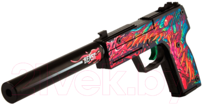 Пистолет игрушечный VozWooden Active USP-S Скоростной зверь / 2002-0403