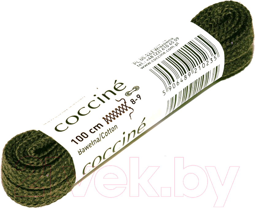 Шнурки для обуви Coccine Band / SZNN/100/KHA/7B (100см, хаки 7B хлопок)