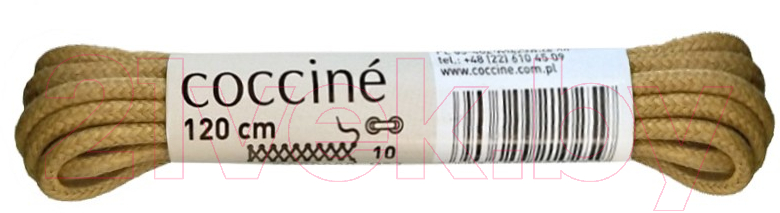 Шнурки для обуви Coccine Band / SZNN/120/BEZ/2W (120см, бежевый 2W хлопок)