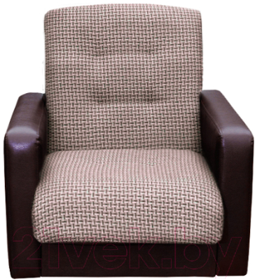 Кресло мягкое Интер Мебель Лондон (рогожка микс коричневый)