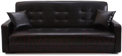 Диван Интер Мебель Аккорд с 2 подушками (черный)