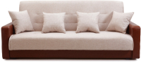 Диван Интер Мебель Лондон с 2 подушками (рогожка бежевый) - 