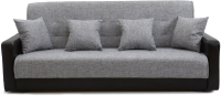 Диван Интер Мебель Лондон с 2 подушками (рогожка серый) - 