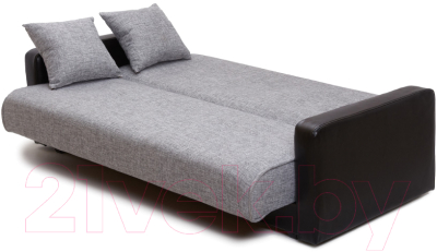 Диван Интер Мебель Лондон с 2 подушками (рогожка серый)