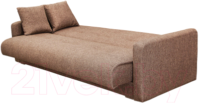 Диван Интер Мебель Лондон-2 с 2 подушками (рогожка коричневый)