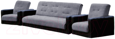 Комплект мягкой мебели Интер Мебель Лондон (рогожка серый)