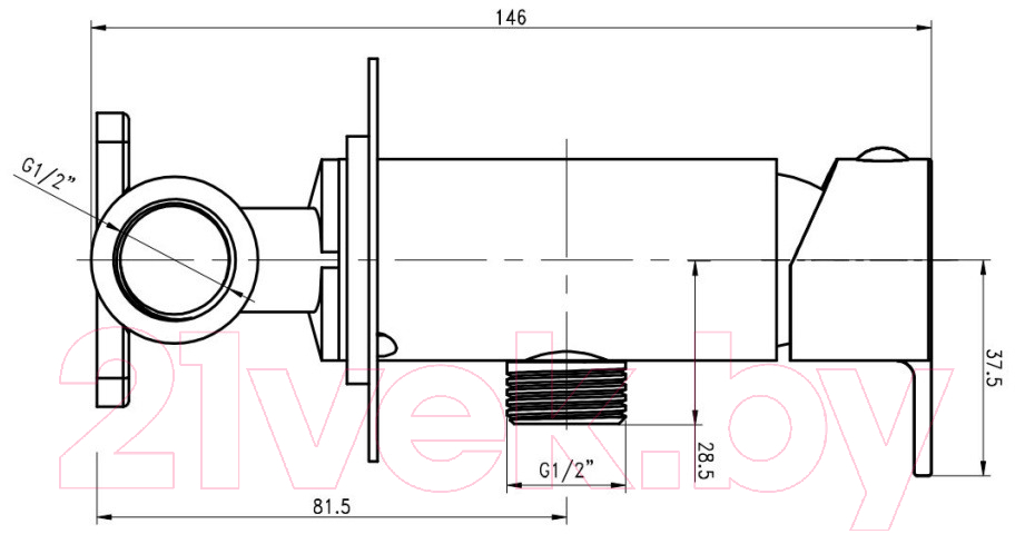 Гигиенический душ Gross Aqua Bidet Evo GA042602MB