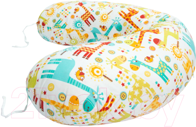 Наволочка на подушку для беременных Amarobaby Жирафики / AMARO-5001-G