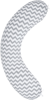 Наволочка на подушку для беременных Amarobaby Зигзаг / AMARO-5001-ZS (серый) - 