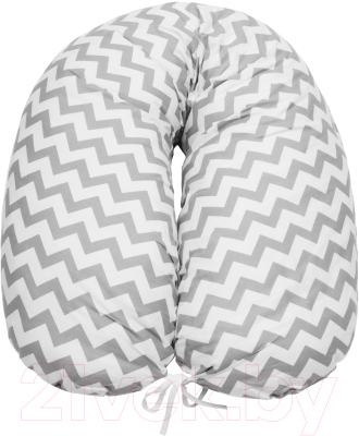 Наволочка на подушку для беременных Amarobaby Зигзаг / AMARO-5001-ZS (серый)