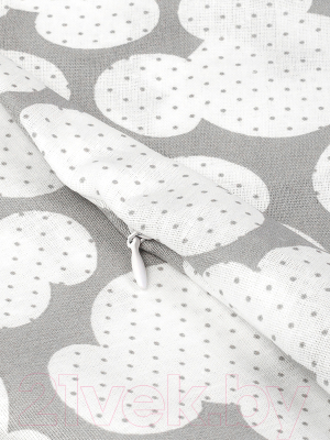 Наволочка на подушку для беременных Amarobaby Мышонок / AMARO-5001-MS (серый)