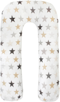 Наволочка на подушку для беременных Amarobaby U-образная Звезды / AMARO-50U-ZP (пэчворк) - 