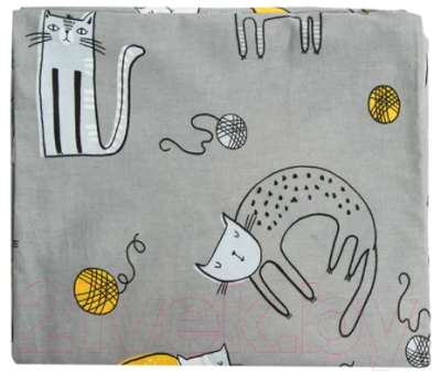 Наволочка на подушку для беременных Amarobaby U-образная Золотой котик / AMARO-50U-ZoK