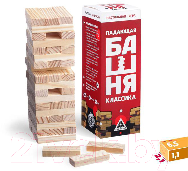 Настольная игра Лас Играс Падающая башня. Классика / 4171204 — фото 2