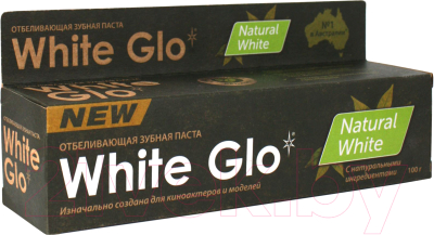 Зубная паста White Glo Отбеливающая Натуральная белизна (100г)