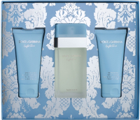 

Парфюмерный набор Dolce&Gabbana, Light Blue жен Туалетная вода+Лосьон для тела+Гель для душа