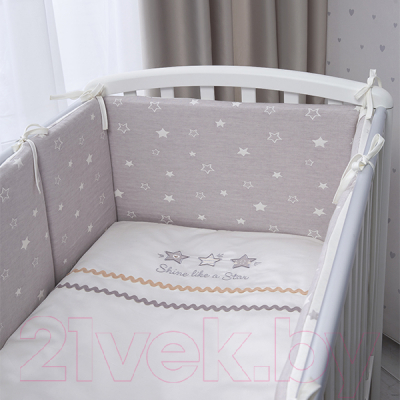 Комплект постельный для малышей Perina Toys. Звезды / ТС2.140-01.1 (2 предмета)
