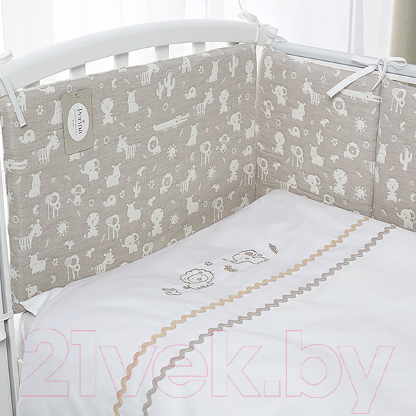 Комплект постельный для малышей Perina Toys. Зверюшки / ТС2.140-02.4