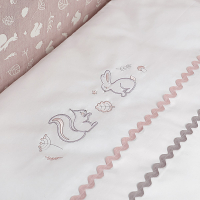 Комплект постельный для малышей Perina Toys. Форест / ТС2.140-03.5 (2 предмета, розовый) - 