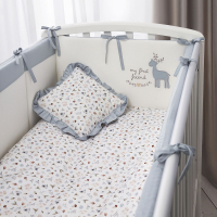 Комплект постельный для малышей Perina Little Forest / ЛФ7-01.4 (7 предметов, аквамарин) - 