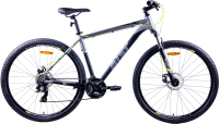 Велосипед AIST Rocky 1.0 Disс 29 2021 (21.5, серый/черный) - 