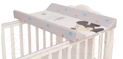 Доска пеленальная Polini Kids Disney baby Микки Маус / 0002392-3 (серый)