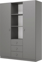 Шкаф Polini Kids Simple трехсекционный / 0001632.42 (серый) - 