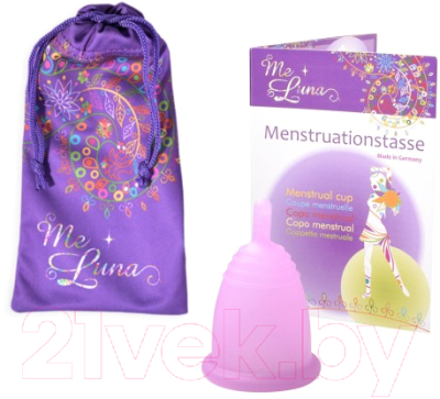Менструальная чаша Me Luna Soft M Stem Pink / MMSSP