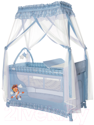 Кровать-манеж Lorelli Magic Sleep Blue Adventure / 10080482169
