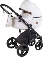Детская универсальная коляска Ray Corsa Ecco 2 в 1 с переноской (15/белая кожа) - 