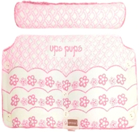 Муфта для коляски Kidboo Цветочки (хлопок/акрил, розовый)