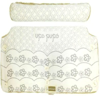 Муфта для коляски Kidboo Цветочки (хлопок/акрил, серый)