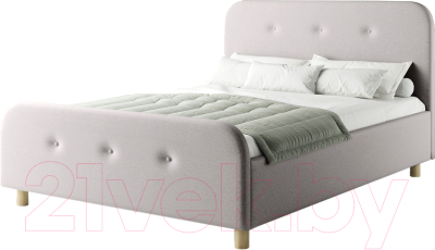 Двуспальная кровать Natura Vera Олеос 160x200 (Velutto 13)