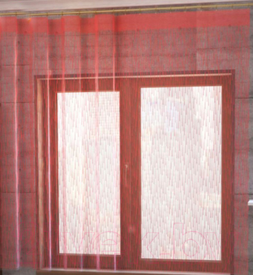 Гардина Лента Е585АГ (170x235, красный)
