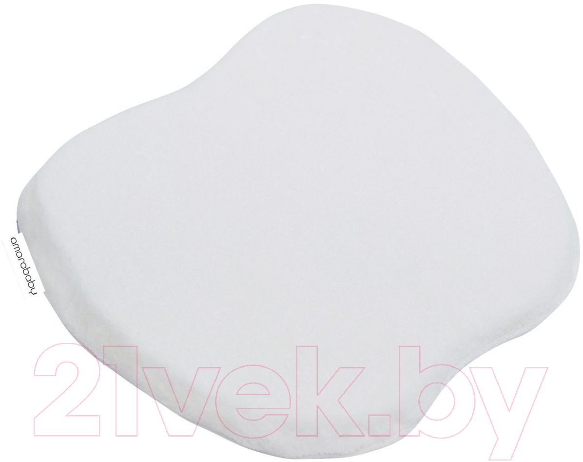 Подушка для новорожденных Amarobaby Memory Foam Newborn / AMARO-44MF-Nb (белый)