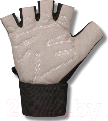 Перчатки для пауэрлифтинга Indigo 97867 IR (XL, белый/серый)