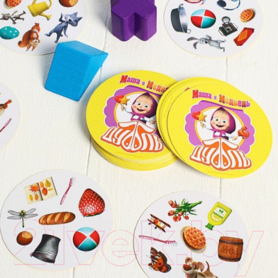 Изображение товара Настольная игра Лас Играс Дуббль Смотри-хватай Маша и Медведь / 3741868